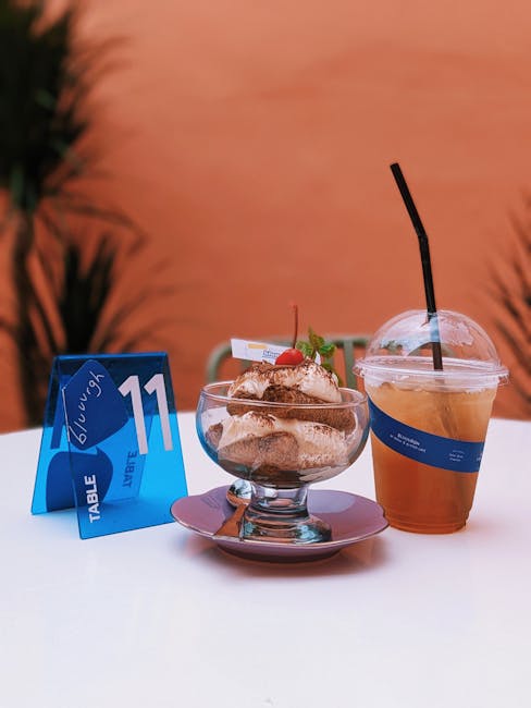 Tiramisu and tea at a cafe representing client meetings and hospitality